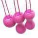 Набір вагінальних кульок Je Joue - Ami Fuchsia, діаметр 3,8-3,3-2,7см, вага 54-71-100гр + подарунок косметичка SO3044 фото 3