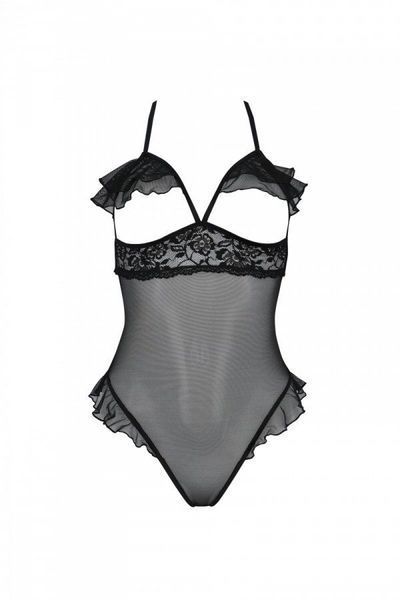 Еротичне боді Passion DOLLY BODY, L/XL, black, з відкритими чашками SO9701 фото