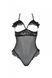 Еротичне боді Passion DOLLY BODY, L/XL, black, з відкритими чашками SO9701 фото 3