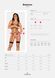 Боді зі стреп із доступом Obsessive Badossa crotchless teddy L/XL, чорний SO7216 фото 7