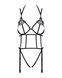 Боді зі стреп із доступом Obsessive Badossa crotchless teddy L/XL, чорний SO7216 фото 5