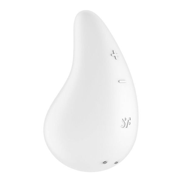 Вібратор для зовнішньої стимуляції Satisfyer Dew Drop White, 2 мотори, 12 режимів, м&rsquo;який корпус SX1212 фото