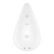 Вібратор для зовнішньої стимуляції Satisfyer Dew Drop White, 2 мотори, 12 режимів, м&rsquo;який корпус SX1212 фото 2