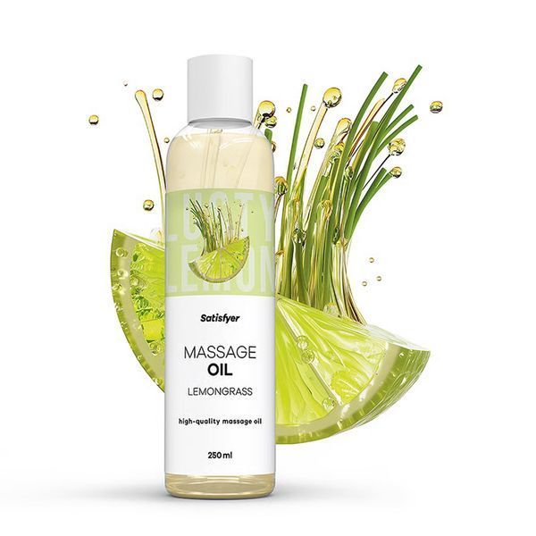 Масажна олія Satisfyer Massage Oil Lemongrass 250 мл SX2704 фото