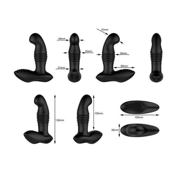 Масажер простати Nexus Thrust Prostate Edition, вібрація та пульсація, пульт ДК SO9860 фото