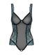 Сітчасте боді на кісточках Obsessive Amanta teddy S/M, чорне, з доступом SO7198 фото 5